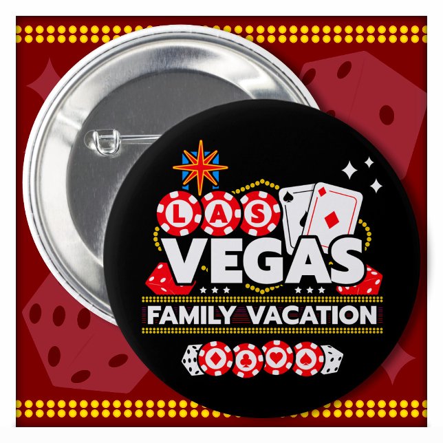 Urlaub Vegas Ausflug Las Vegas Familienurlaub Button (Von Creator hochgeladen)