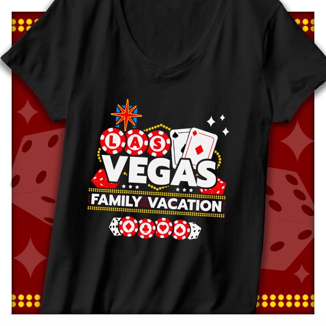 Urlaub Vegas Ausflug Las Vegas Familienurlaub T-Shirt (Von Creator hochgeladen)