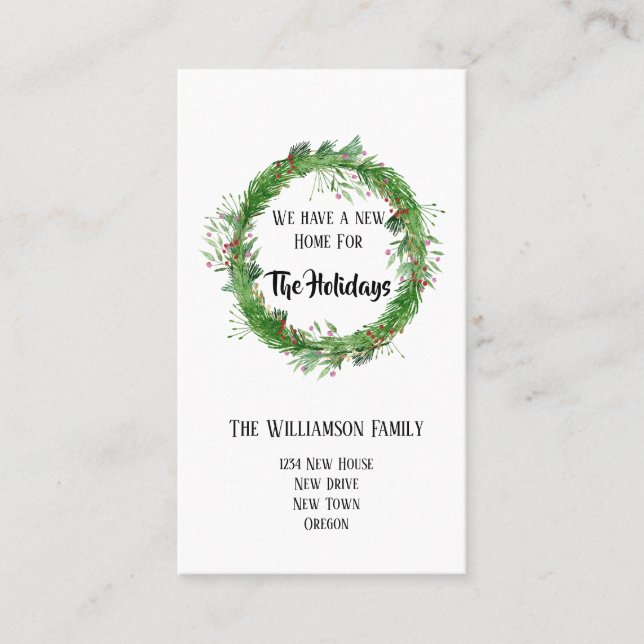 Urlaub | Verschieben von Einführungskarten Visitenkarte (Vorderseite)