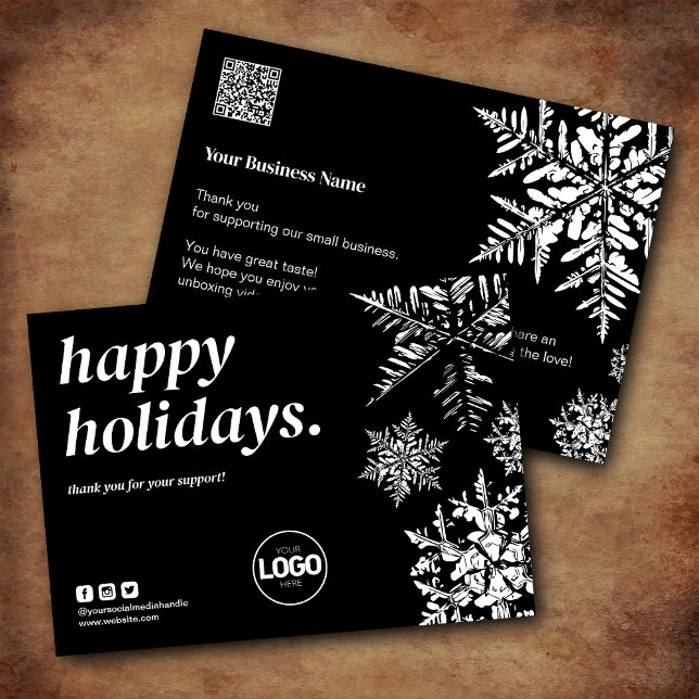 Urlaub Vielen Dank Business Order Card Weihnachten (Von Creator hochgeladen)