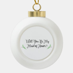 Urlaub wird mein Vorschlag für eine Trauzeugin sei Keramik Kugel-Ornament