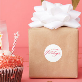 URLAUB WRAPPING Happy Holidays niedliche, elegante Runder Aufkleber