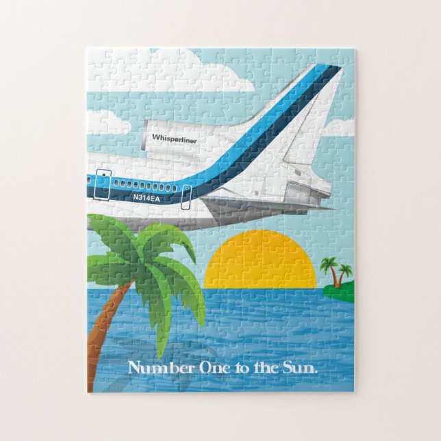 Urlaub zum Sun-Flugzeug-Puzzle Puzzle (Vertikal)