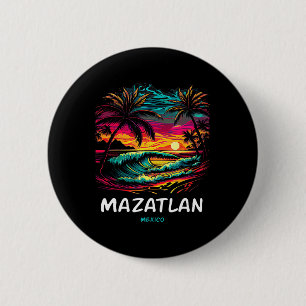 Urlaubs-Souvenir-Palme Mazatlan Button