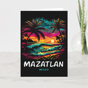 Urlaubs-Souvenir-Palme Mazatlan Karte