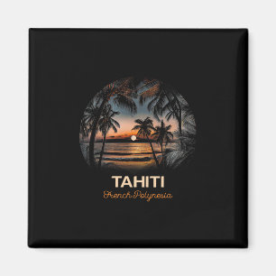 Urlaubs-Souvenir Palme Tahiti  Magnet