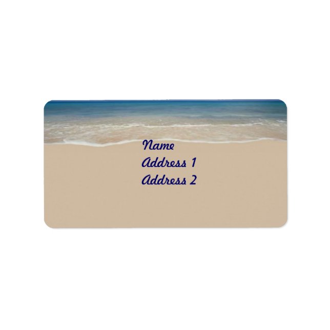 Urlaubsattel Adressaufkleber (Vorne)