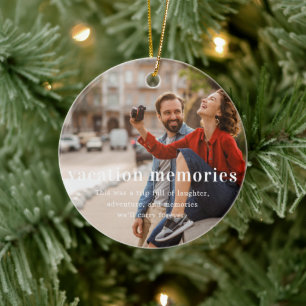 Urlaubserinnerung Sentimentale Fotostütze Keramik Ornament