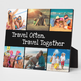 Urlaubsfoto-Collage Reisen oft zusammen Fotoplatte