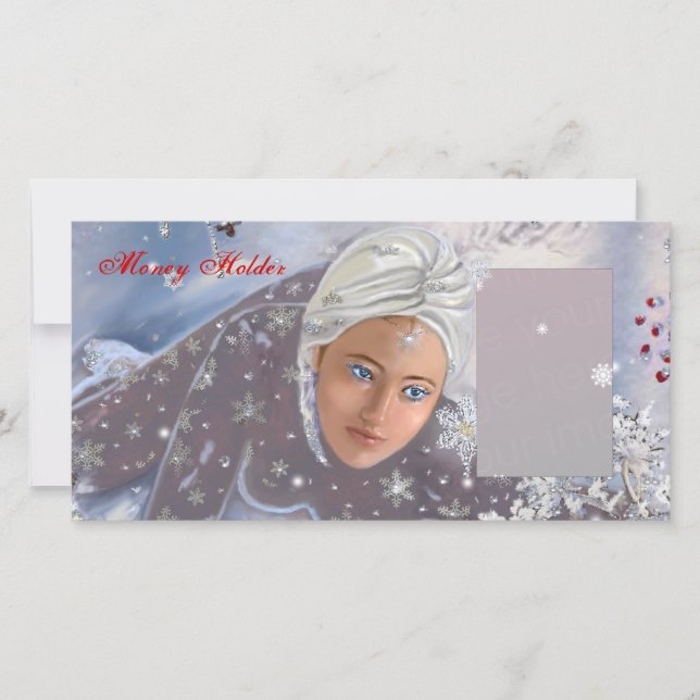 Urlaubsgeldinhaber Feiertagskarte (Vorderseite)