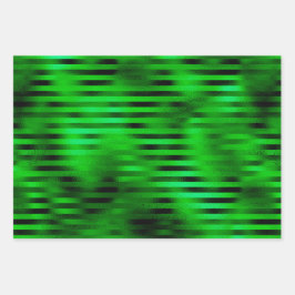 Urlaubsgrün - Imitate Fossil 3 Packung Geschenkpapier Set