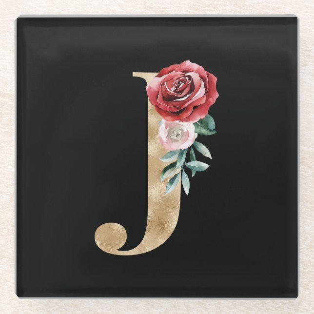 Urlaubsinitiative für den Winter J Glasuntersetzer (Vorderseite)