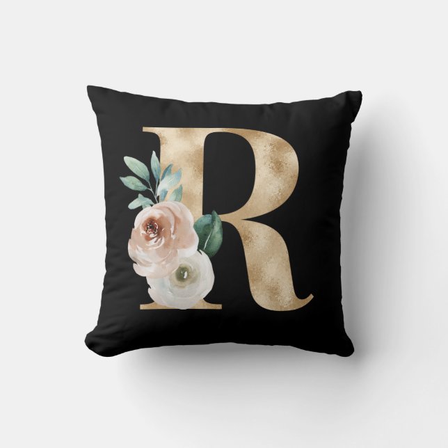 Urlaubsinitiative für Winterferien Buchstabe R Kissen (Vorderseite)