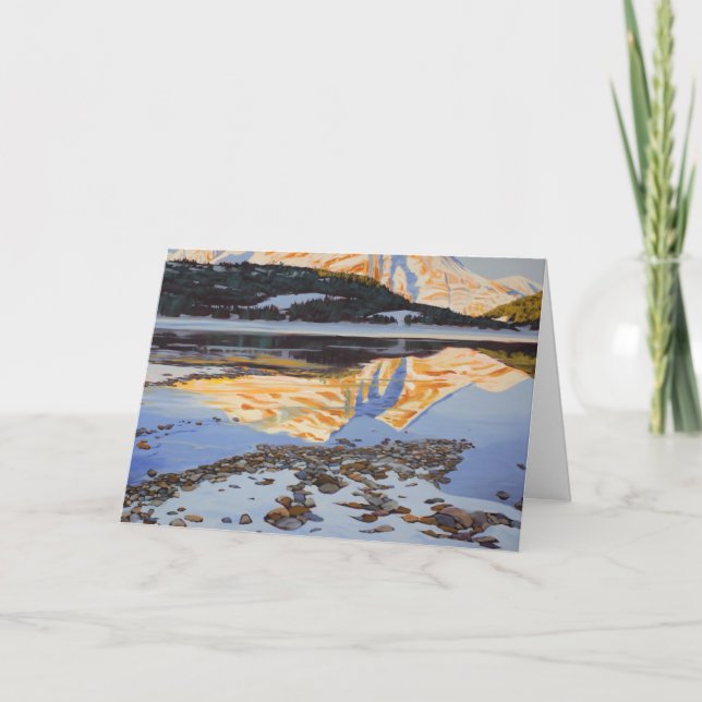 Urlaubskarte "Early Snow in Kananaskis" Feiertagskarte (Vorderseite)