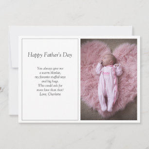 Urlaubskarte für das erste Foto des Vaters Feiertagskarte
