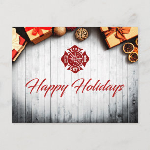 Urlaubskarte für Feuerwehrleute Postkarte