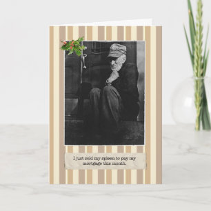 Urlaubskarte für Große Depression Milz Feiertagskarte