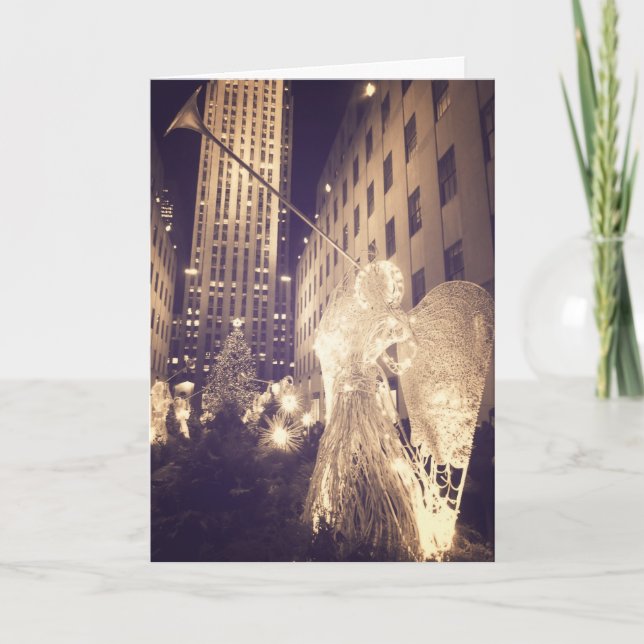 Urlaubskarte - Rockefeller Center - NYC Feiertagskarte (Vorderseite)