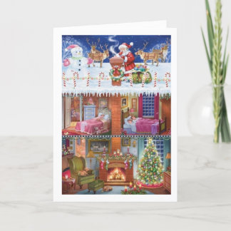 Urlaubskarte, um Ihnen warme Wünsche zu senden Feiertagskarte