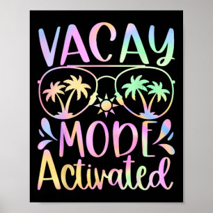 Urlaubsmodus aktiviert Urlaub Sommer Kreuzfahrt Ab Poster