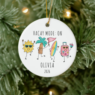 Urlaubsmodus Ein Persönlicher Urlaub Keramik Ornament