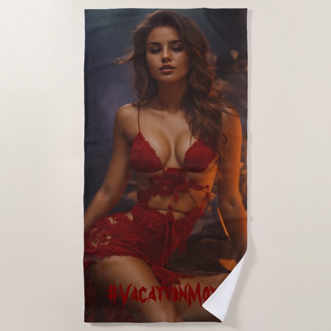 #Urlaubsmodus Strandtuch (Vorderseite)