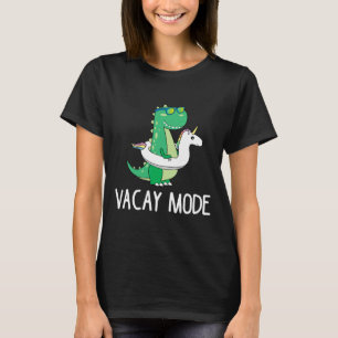 Urlaubsmodus Süßer Dinosaurier T-Shirt Lustiges Fa