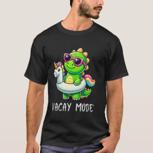 Urlaubsmodus Süßes Dinosaurier-Shirt Lustiges Fami T-Shirt