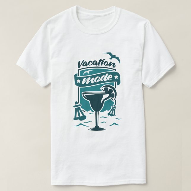 Urlaubsmodus T-Shirt (Design vorne)