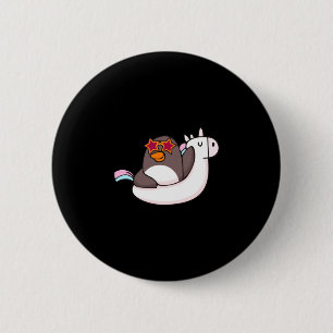 Urlaubsmodus Tier süßer Pinguinliebhaber Familie Button