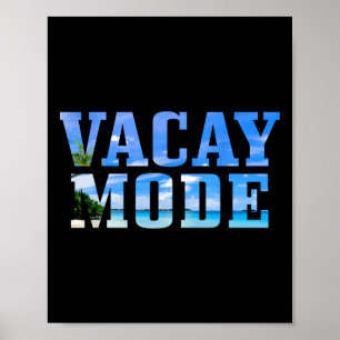 Urlaubsmodus Urlaub Surfen Surfer Strand Lustig Poster