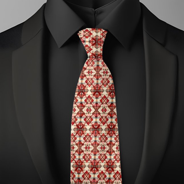 Urlaubsmuster Raute Necktie Krawatte (Von Creator hochgeladen)