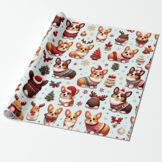 Urlaubspapier Corgi Geschenkpapier