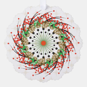 Urlaubspapier Ornament Karte