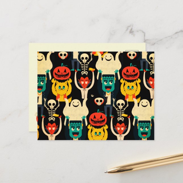 Urlaubspostkarte Feiertagspostkarte (Vorderseite/Rückseite Beispiel)