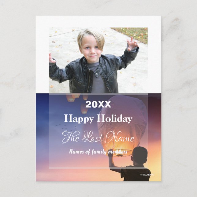 Urlaubspostkarte Feiertagspostkarte (Vorderseite)