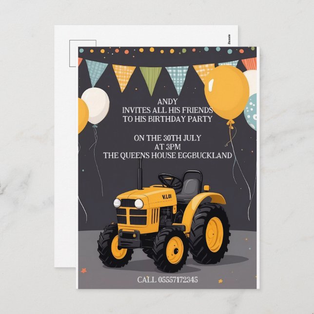 Urlaubspostkarte Feiertagspostkarte (Vorne/Hinten)