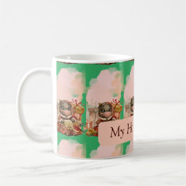 Urlaubssaison Grün trinken Kaffeetasse