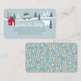 Urlaubsstadt/Village Blue Baby Dusche Buchungsanfr Begleitkarte