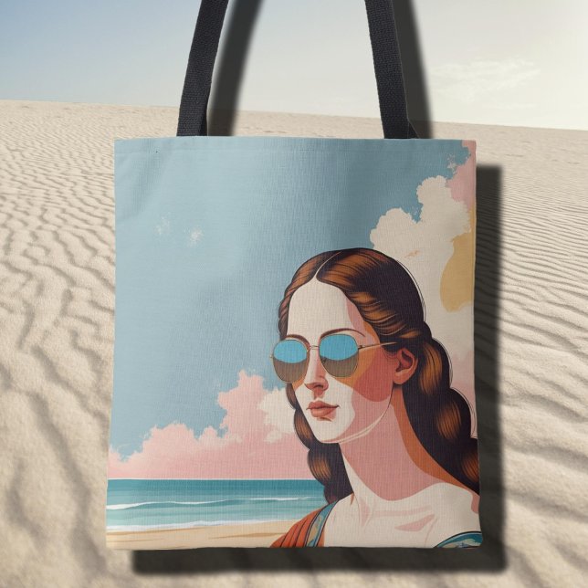 Urlaubsstimmung Mona Lisa-Tragetasche (Von Creator hochgeladen)