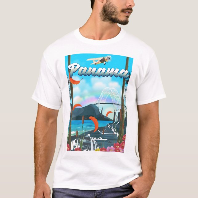 Urlaubstext Panama River T-Shirt (Vorderseite)