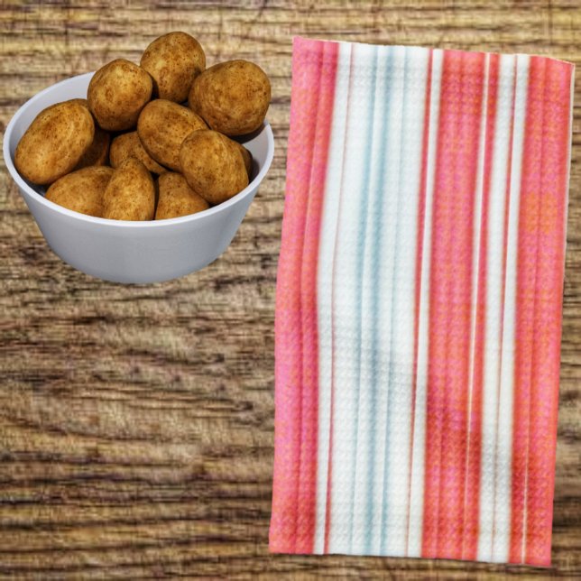 Urlaubstriche Geschirrtuch (Bright-looking kitchen towel for your Holiday festivities!)