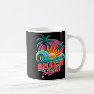 Urlaubstrip zum Cruisen am Strand im Vintage-Stil Kaffeetasse