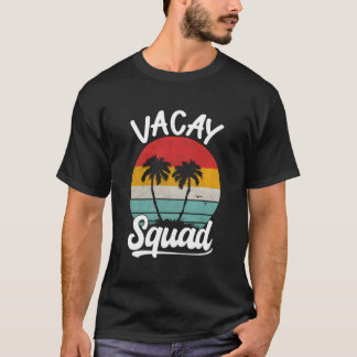 Urlaubstrupp Familie passend Retro Vintage Palme T-Shirt