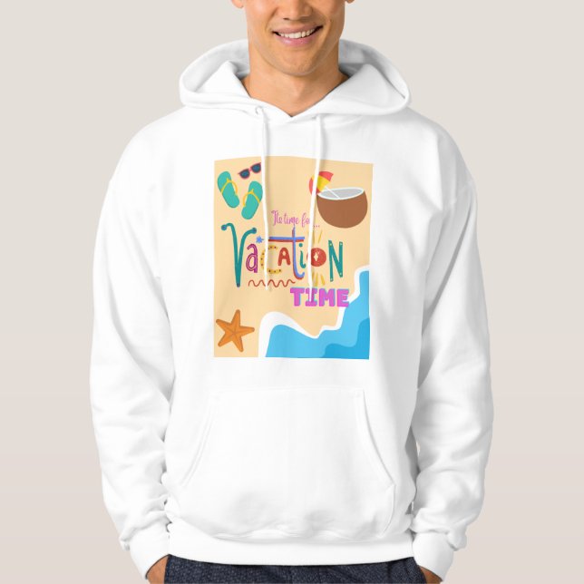 Urlaubszeit Hoodie (Vorderseite)