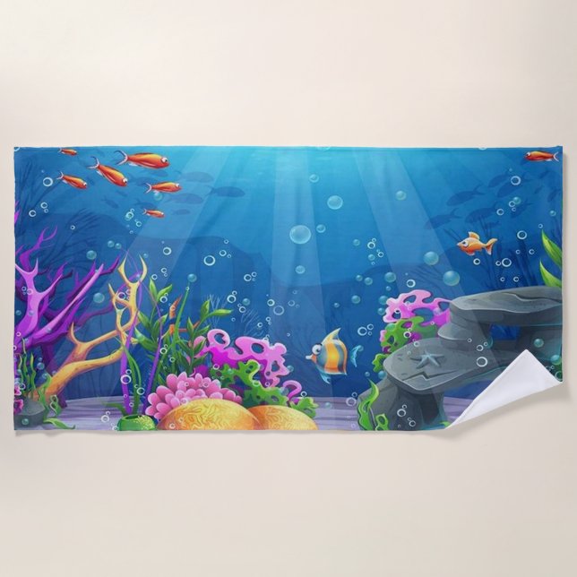 Urlaubsziel Strandtuch (Vorderseite)