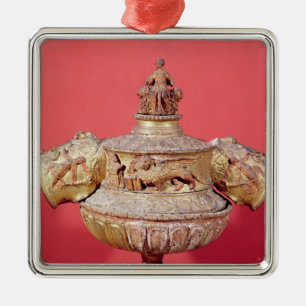 Urne benutzt für dogal Wahlen Silbernes Ornament