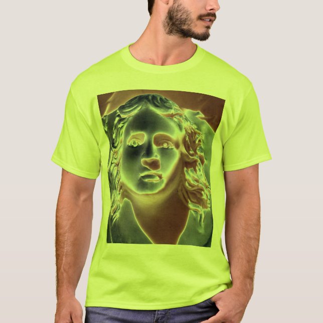 Urne-Gesicht Photoshop Kunst T-Shirt (Vorderseite)