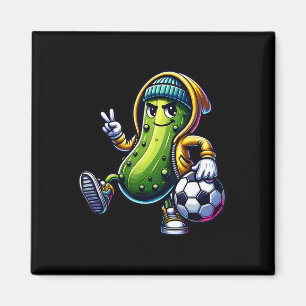 Urne Pickle Fußballspieler Coole Cartoon Vibes Magnet