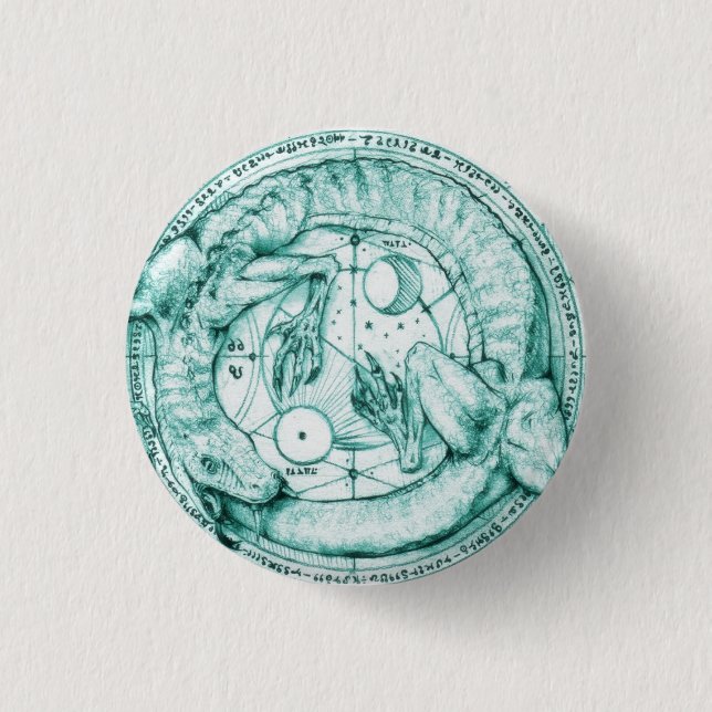 uroboro alquimico button (Vorderseite)